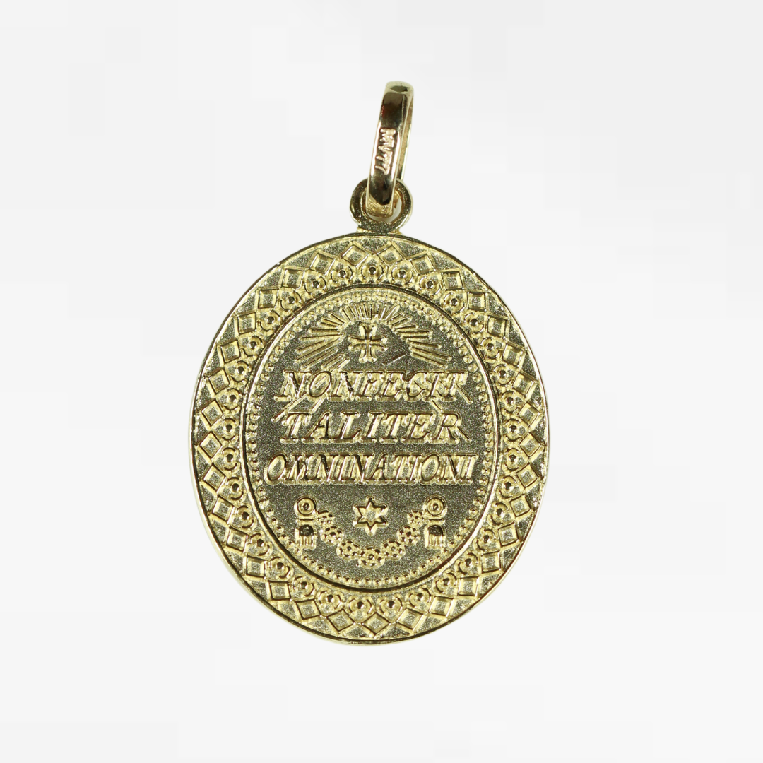 Medalla Oval Virgen de Guadalupe Troquelada